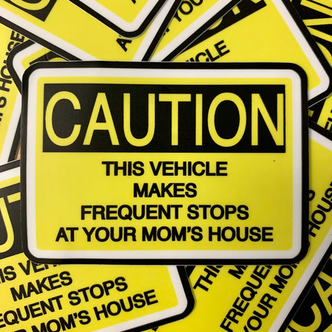 Caution Parody Sticker